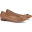 Cognacfarbene Ballerinas mit Schleife
