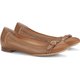 Cognacfarbene Ballerinas mit Schleife