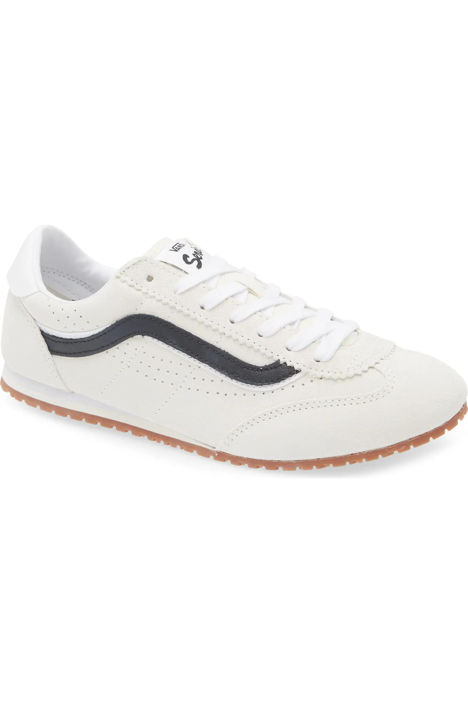 White Vans Suede Runner Sneakers