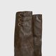 Dark Brown Buckled Boots