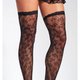 Black Lace Thigh-High Stockings