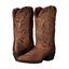 Brown Embroidered Cowboy Boots