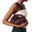 Burgundy Buckle Clutch Bag
