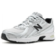 Silver and White Running Sneakers