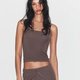 Taupe Ribbed Tank Top