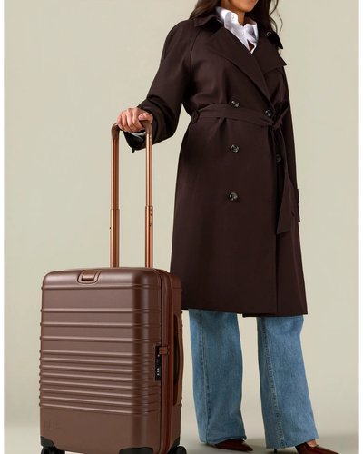 Brown Hard-Shell Carry-On