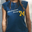 Blue Graphic Sleeveless Tee