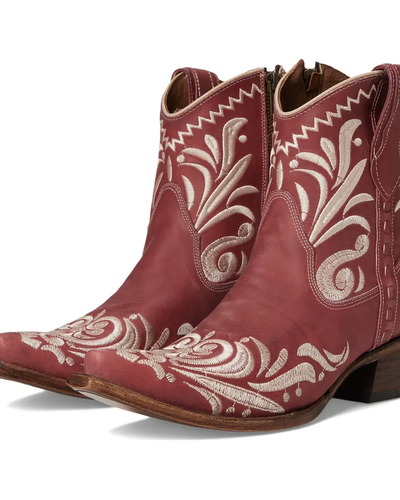 Red Embroidered Cowboy Boots