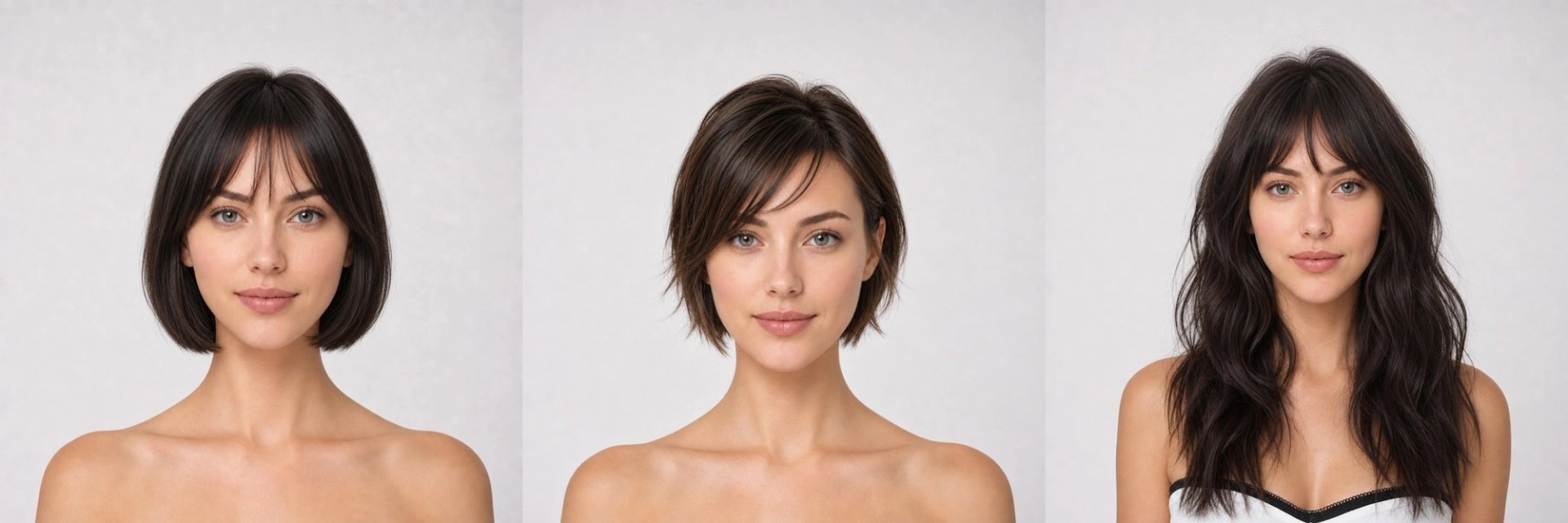 Best Glasses for Inverted Triangle Faces — face shape hairstyle collage