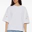 White Distressed Oversized T-Shirt