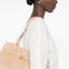 Structured Beige Top-Handle Bag