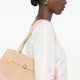Structured Beige Top-Handle Bag