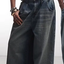 Dark-Wash Wide-Leg Jeans