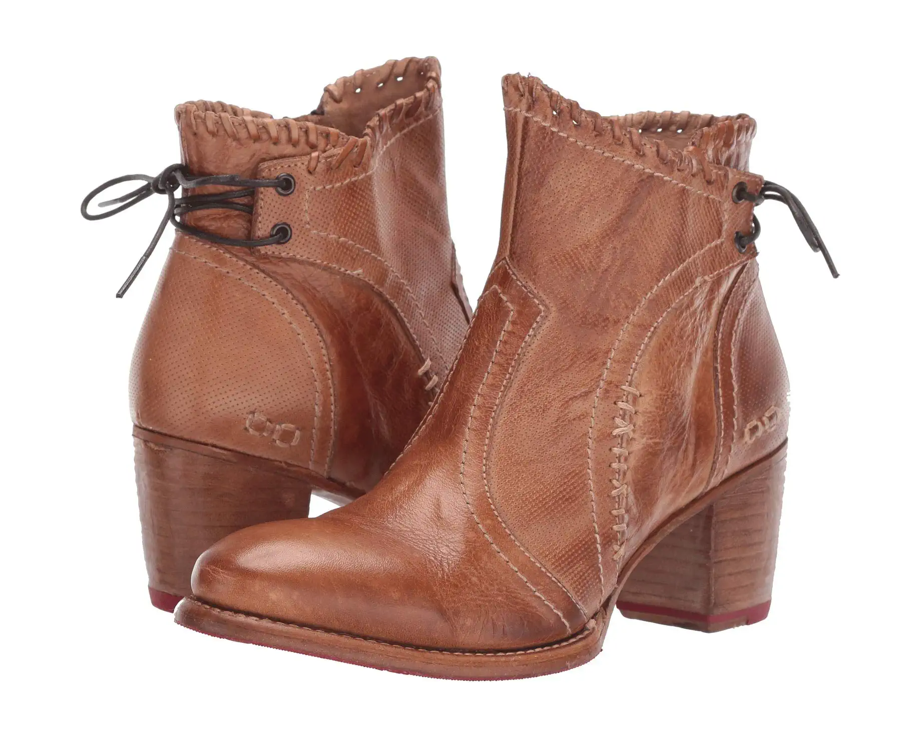 Tan Leather Ankle Boots