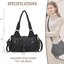 Black Studded Buckle Shoulder Bag