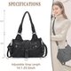 Black Studded Buckle Shoulder Bag