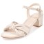 Knotted Block-Heel Sandals