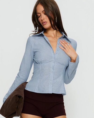 Light Blue Fitted Shirt