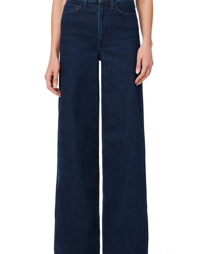 Dunkelblaue Wide-Leg-Jeans