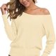 Cream Off-Shoulder Top