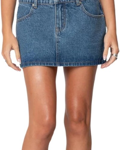 Blue Denim Mini Skirt