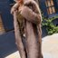 Mauve Faux Fur Coat