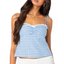 Blue Gingham Corset Top