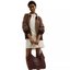 Brown Structured Tote Bag