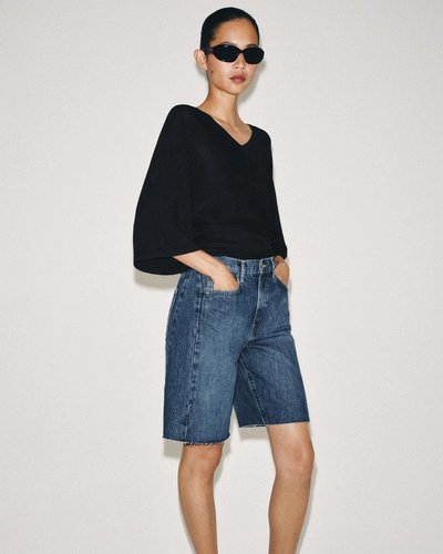 Denim Bermuda Shorts