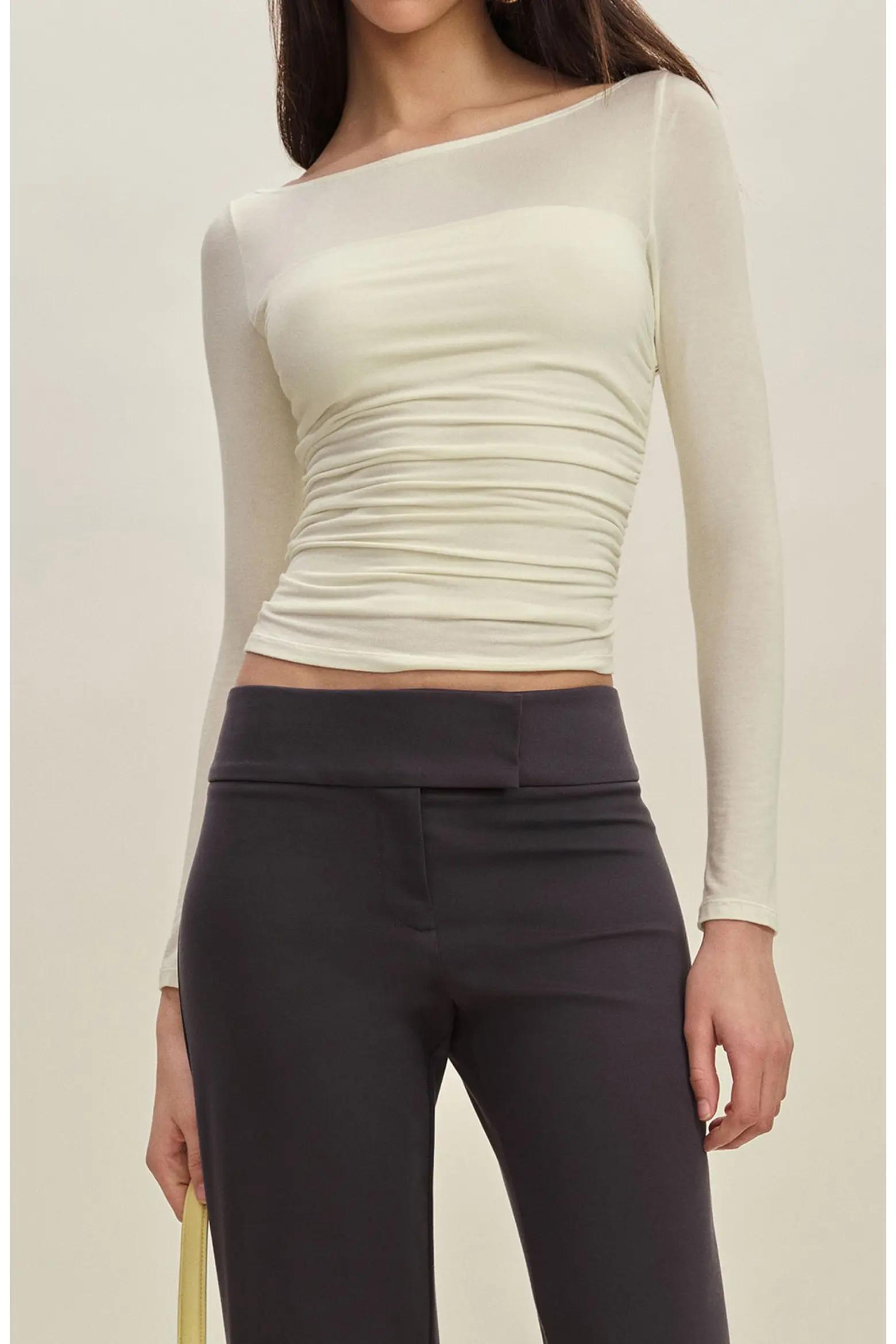 Grey Wide-Leg Jeans