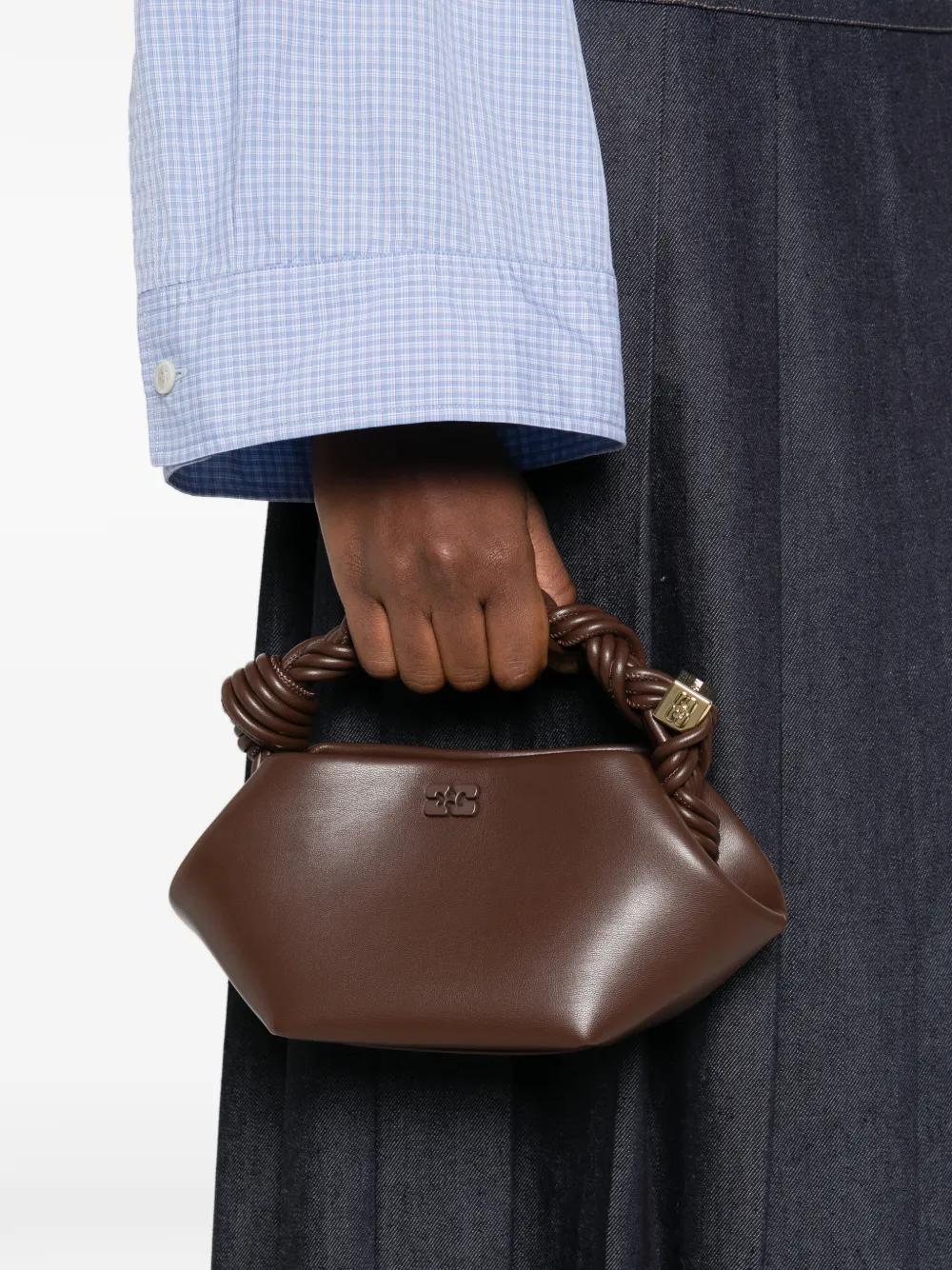 Brown Knotted Handle Bag