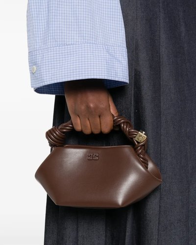 Brown Knotted Handle Bag