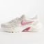 White and Pink Running Sneakers