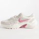 White and Pink Running Sneakers