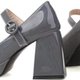 Grey Mary Jane Heels