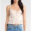White Floral Fitted Cami