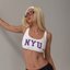 White NYU Graphic Tank