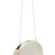 Ivory Pearl-Effect Frame Clutch
