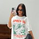 White Ski Graphic T-Shirt