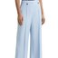 Light Blue Wide-Leg Trousers
