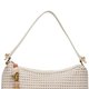 Cream Woven Shoulder Bag