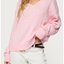 Pink Oversized Cable Knit Sweater