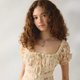 Cream Floral Blouse
