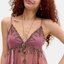 Rose Beaded Mesh Cami