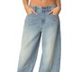Light-Wash Wide-Leg Jeans