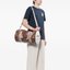 Brown Graphic Duffel Bag