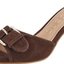 Brown Buckle Heeled Sandals