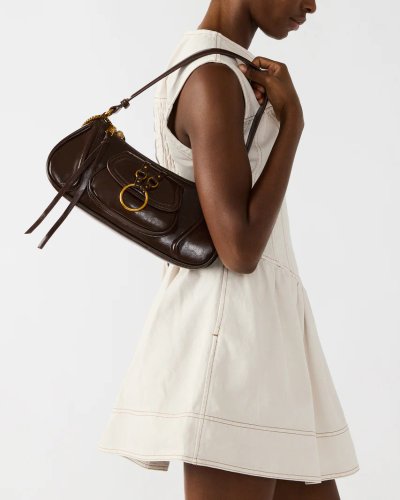 Brown Leather Shoulder Bag