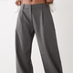 Grey Pleated Trousers