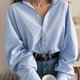 Hellblaues Oversize-Hemd